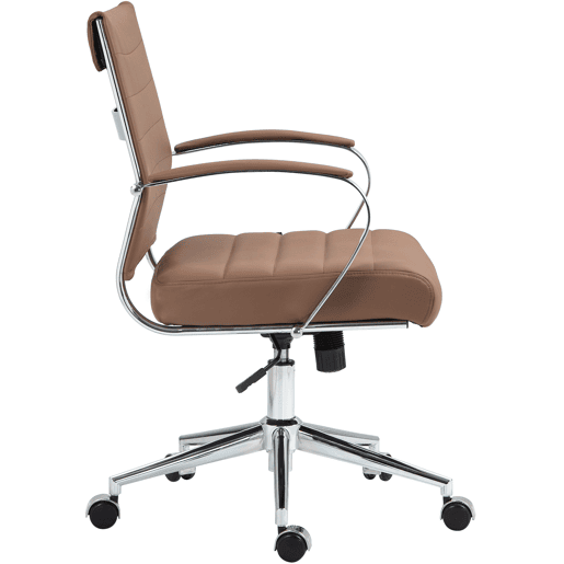 Silla de oficina Oakland Cuero auténtico Marrón claro 62X57X90 cm