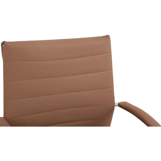 Silla de oficina Oakland Cuero auténtico Marrón claro 62X57X90 cm