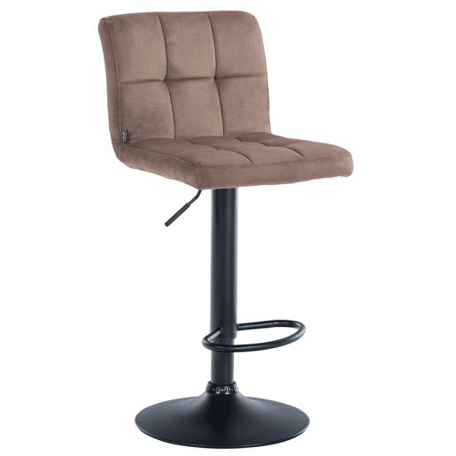 Taburete de Bar Peru Terciopelo Marrón 47X46X94 cm