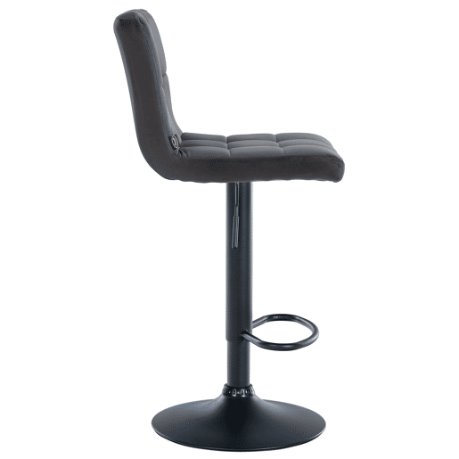 Taburete de Bar Peru Terciopelo Negro 47X46X94 cm
