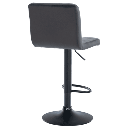Taburete de Bar Peru Terciopelo Negro 47X46X94 cm