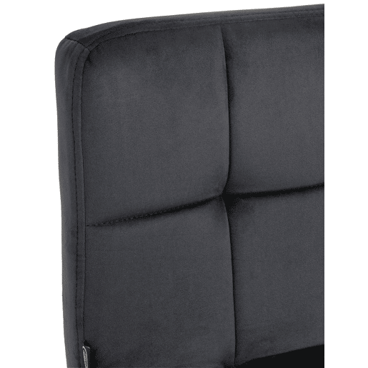 Taburete de Bar Peru Terciopelo Negro 47X46X94 cm