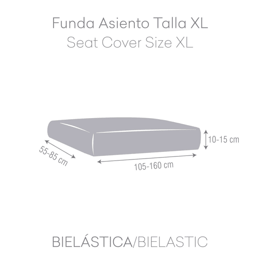 Capa do Sofá Eysa BRONX Cinzento escuro 85 x 15 x 160 cm Capa do Sofá Eysa BRONX Cinzento escuro 85 x 15 x 160 cm