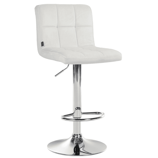 Taburete de Bar Peru Terciopelo Crema 47X46X94 cm