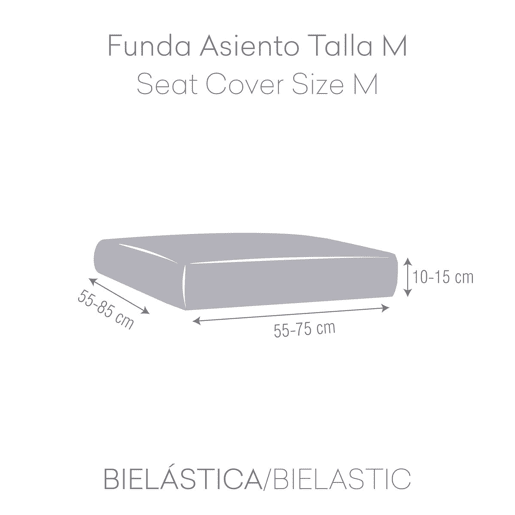 Capa do Sofá Eysa BRONX Branco 70 x 15 x 75 cm