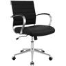 Silla de Oficina Oakland Cuero auténtico Negro 62X57X90 cm