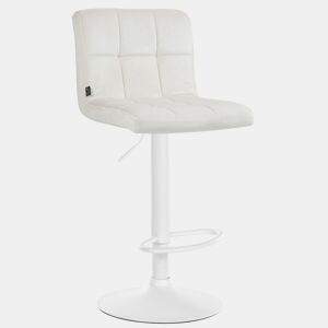 Taburete de Bar Peru Terciopelo Crema 47X46X94 cm