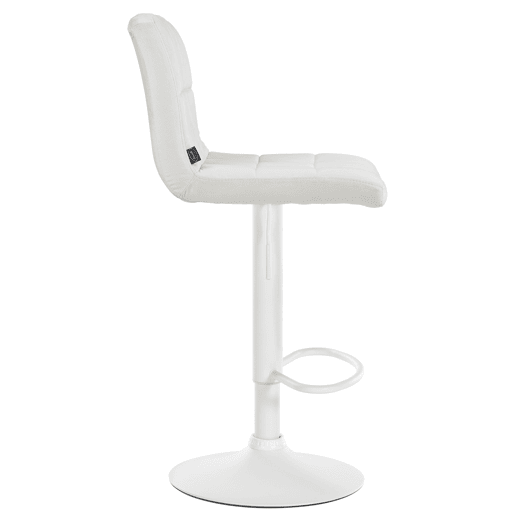 Taburete de Bar Peru Terciopelo Crema 47X46X94 cm