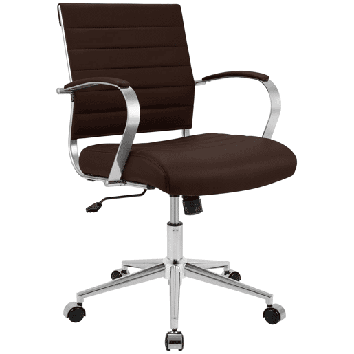 Silla de oficina Oakland Cuero auténtico Marrón 62X57X90 cm