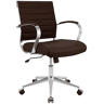 Silla de oficina Oakland Cuero auténtico Marrón 62X57X90 cm