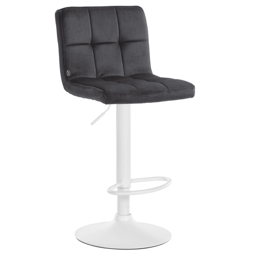 Taburete de Bar Peru Terciopelo Negro 47X46X94 cm