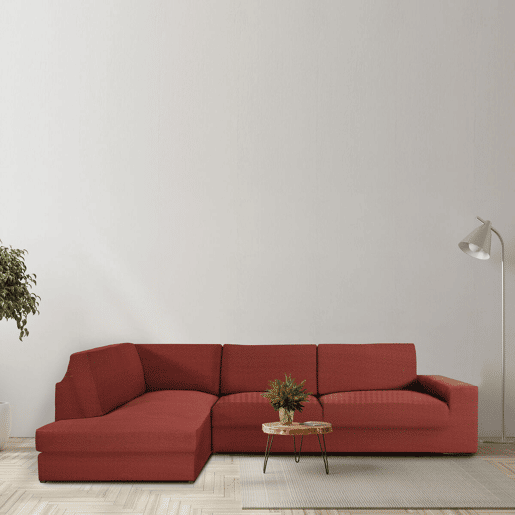Capa do Sofá Eysa JAZ Vermelho Escuro 110 x 120 x 500 cm