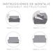 Juego de fundas para sofá TROYA Juego de fundas para sofá TROYA Blanco