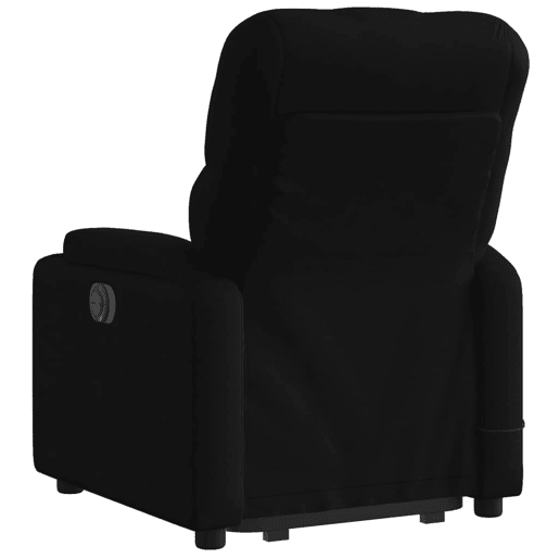 vidaXL Poltrona de massagens reclinável elevatória tecido preto vidaXL Poltrona de massagens reclinável elevatória tecido preto