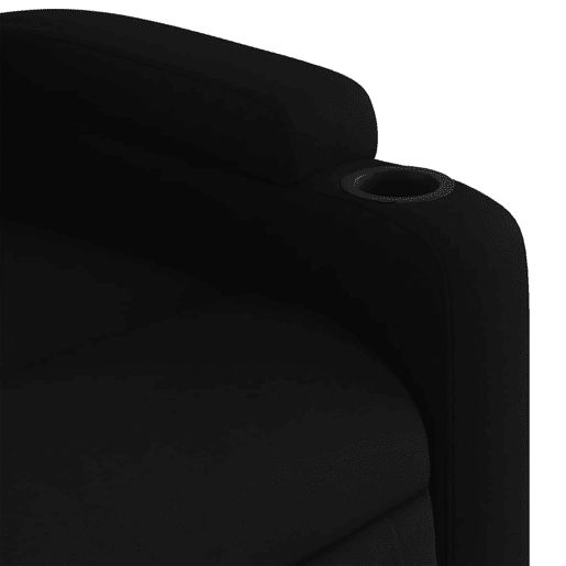 vidaXL Poltrona de massagens reclinável elevatória tecido preto vidaXL Poltrona de massagens reclinável elevatória tecido preto