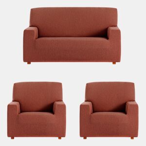 Conjunto de capas para sofá Eysa TROYA Laranja 70 x 110 x 210 cm 3 Peças