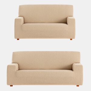 Conjunto de capas para sofá Eysa TROYA Bege 70 x 110 x 210 cm 2 Peças
