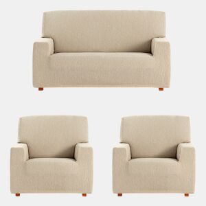 Conjunto de capas para sofá Eysa TROYA Branco 70 x 110 x 210 cm 3 Peças