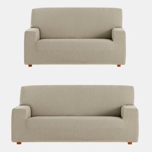 Conjunto de capas para sofá Eysa TROYA Marrom claro 70 x 110 x 210 cm 2 Peças