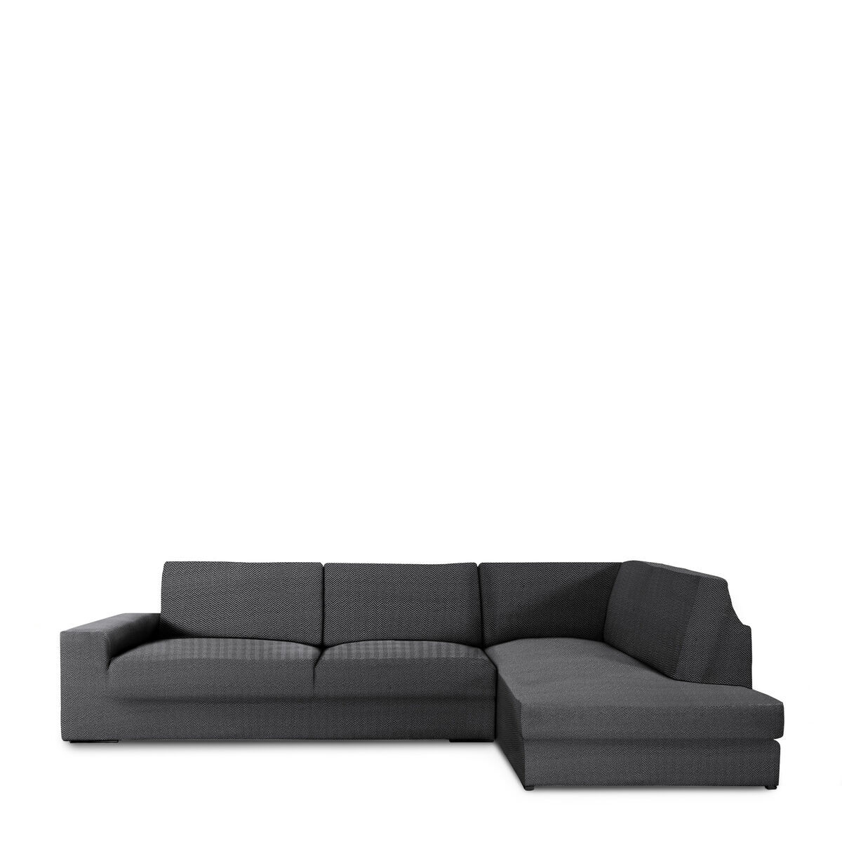 Funda para sofá eysa jaz gris oscuro 110 x 120 x 500 cm