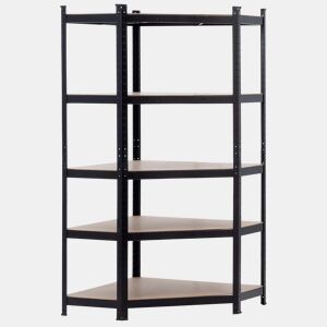 Prateleira Modular de Canto 5 Prateleiras Ajustáveis u200Bu200B180x80x40x56cm 875Kg Thinia Home