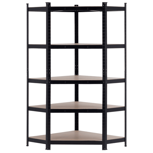 Prateleira Modular de Canto 5 Prateleiras Ajustáveis u200Bu200B180x80x40x56cm 875Kg Thinia Home