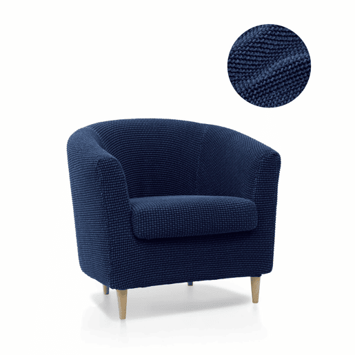 Capa para poltrona Sofaskins NIAGARA 1 lugar - Azul Marinho