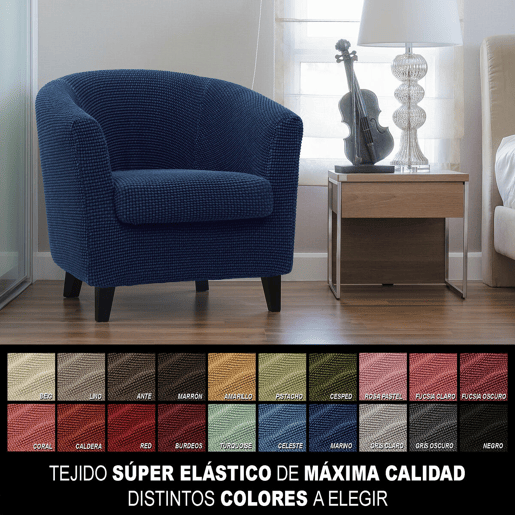 Capa para poltrona Sofaskins NIAGARA 1 lugar - Azul Marinho