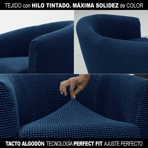 Capa para poltrona Sofaskins NIAGARA 1 lugar - Azul Marinho
