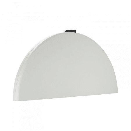 Mesa Dobrável Portátil Resina Ø150cm Branco Efeito Granito 7house