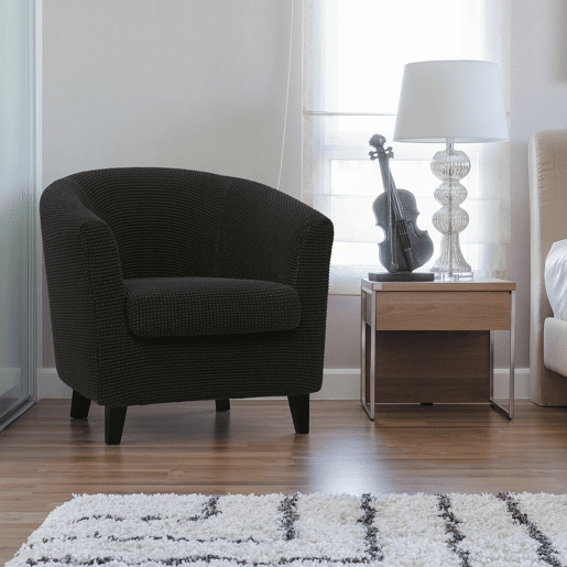 Capa para poltrona Sofaskins NIAGARA 1 lugar - Preto Capa para poltrona Sofaskins NIAGARA 1 lugar - Preto