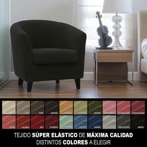 Capa para poltrona Sofaskins NIAGARA 1 lugar - Preto Capa para poltrona Sofaskins NIAGARA 1 lugar - Preto