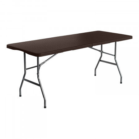 Mesa Plegable Rectangular Efecto Ratán Thinia Home