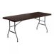 Mesa Plegable Rectangular Efecto Ratán Thinia Home Mesa Plegable Rectangular Efecto Ratán Thinia Home Marrón