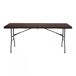 Mesa Plegable Rectangular Efecto Ratán Thinia Home Mesa Plegable Rectangular Efecto Ratán Thinia Home Marrón