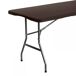 Mesa Plegable Rectangular Efecto Ratán Thinia Home Mesa Plegable Rectangular Efecto Ratán Thinia Home Marrón