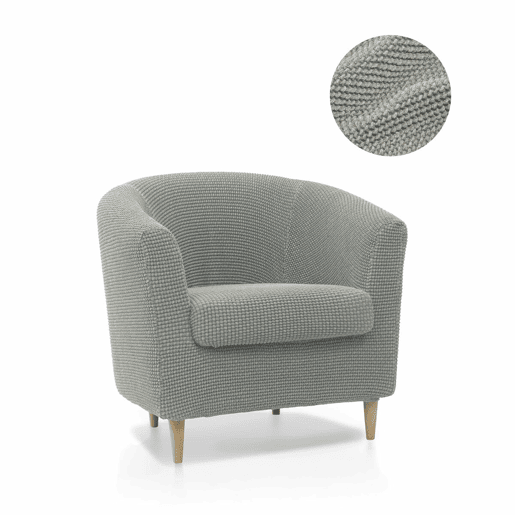 Capa para poltrona Sofaskins NIAGARA 1 lugar - Cinzento Claro