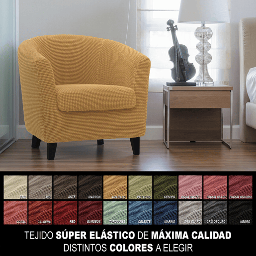 Capa para poltrona Sofaskins NIAGARA 1 lugar - Amarelo Capa para poltrona Sofaskins NIAGARA 1 lugar - Amarelo