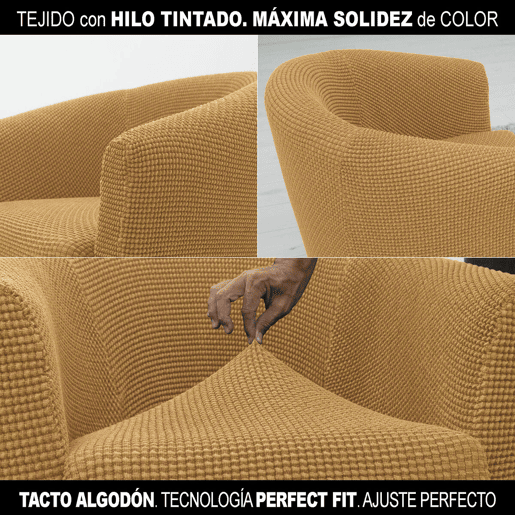 Capa para poltrona Sofaskins NIAGARA 1 lugar - Amarelo Capa para poltrona Sofaskins NIAGARA 1 lugar - Amarelo