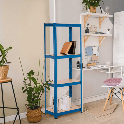 Estante Metálica com 4 Prateleiras Ajustáveis u200Bu200B148x60x30cm 240Kg Thinia Home