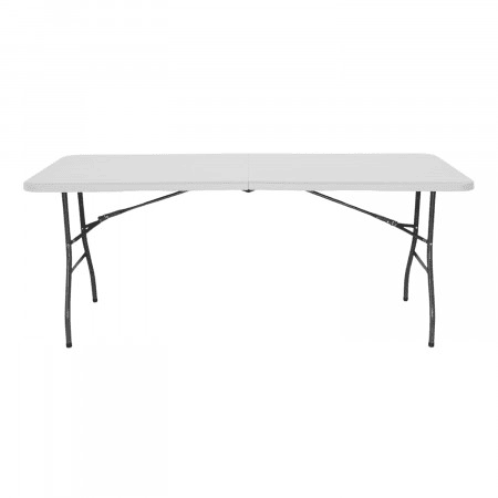 Mesa Dobrável Portátil Resina 240cm Branca 7house
