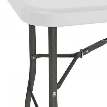 Mesa Dobrável Portátil Resina 240cm Branca 7house