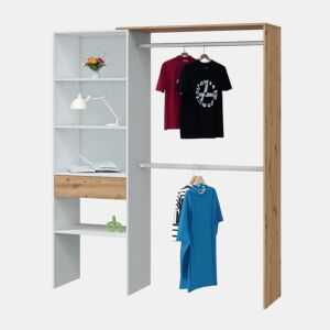 Roupeiro Ezra Blanco Soft - Roble Nodi 158 x 187 x 40 cm