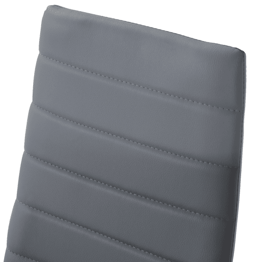 HOMCOM Conjunto de Refeição Mesa e 4 Cadeiras Conjunto de 5 Peças Mesa Redonda de Vidro Temperado Ø90x75 cm e 4 Cadeiras 42x52x96 cm com Pés de Aço Carga Máxima 120 kg Cinza