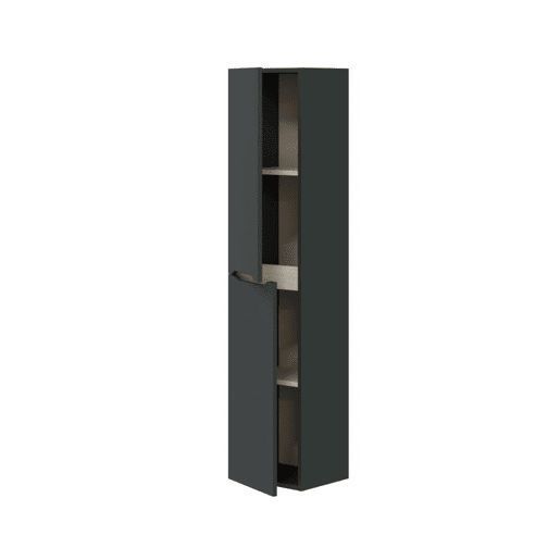 Columna de baño suspendida Lotto Antracita - Roble 31 x 135 x 26 cm