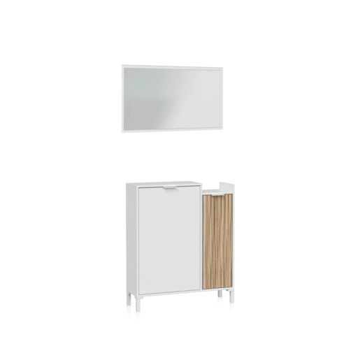 Corredor de Nitza Blanco Artik (Blanco Mate) - Natur 77 x 91 x 24 cm