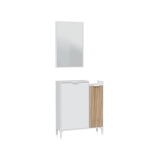 Corredor de Nitza Blanco Artik (Blanco Mate) - Natur 77 x 91 x 24 cm