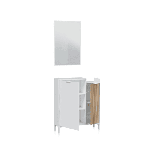 Corredor de Nitza Blanco Artik (Blanco Mate) - Natur 77 x 91 x 24 cm