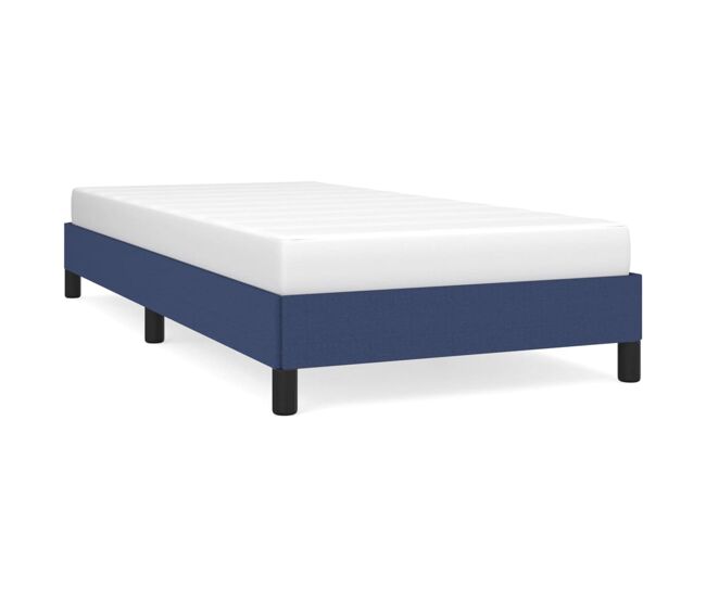 Estructura de cama de tela azul 80x200 cm