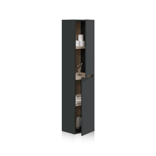 Coluna de casa de banho suspensa Opera Antracita - Roble 31 x 135 x 26 cm